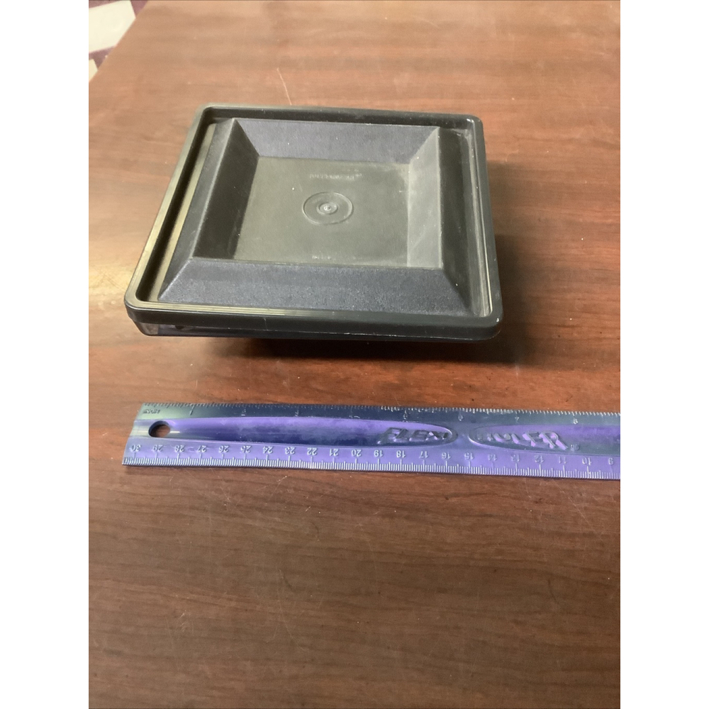 Vintage Tupperware 1386 Grey Black Container With Lid